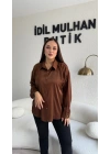 Acı Kahve Saten Gömlek