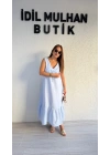 Bebe Mavisi Müslin Elbise