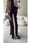 Beyaz Şeritli Eşofman Altı