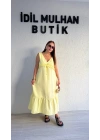 Butter Yellow Müslin Elbise