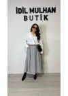 Gri Tensel Etek