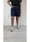 Lacivert Denim Şort