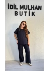 Lacivert Kısa Kollu Günlük Takım
