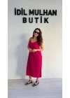 Pembe Askılı Elbise