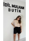 Siyah Denim Şort