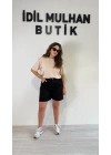 Siyah Denim Şort