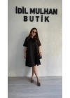 Siyah Gömlek Elbise
