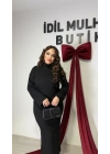 Siyah Maxi Boy Triko Elbise