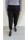 Siyah Paçası Pensli Pantolon