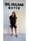 Siyah Polo Yaka Şortlu Takım