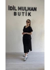 Siyah V Yaka Etekli Takım