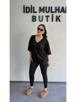 Siyah Toparlayıcı Tayt