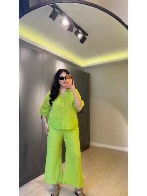 Fıstık Yeşili Pamuk Fisto Premium Takım