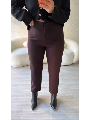 Acı Kahve Zr Model Yüksek Bel Pantolon