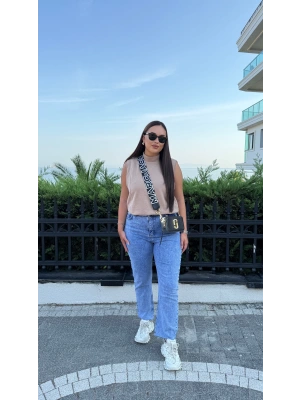 Buz Mavisi Likralı Jean