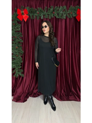 İkili Tül Elbise Takım