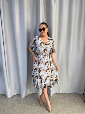 Şifon Pastel Renkli Elbise