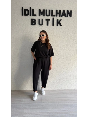 Siyah Kısa Kol Modal Takım