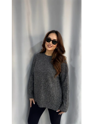 Siyah Renk Geçişli Kazak