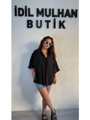 Siyah Tensel Gömlek