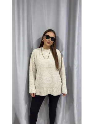 Taş Rengi Bukle Kazak