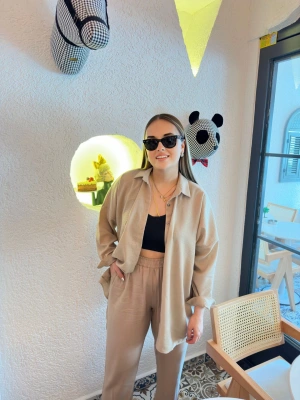 Vizon %100 Keten Gömlek