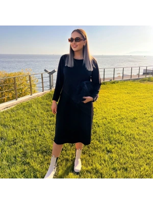 Uzun Kollu Basic Elbise