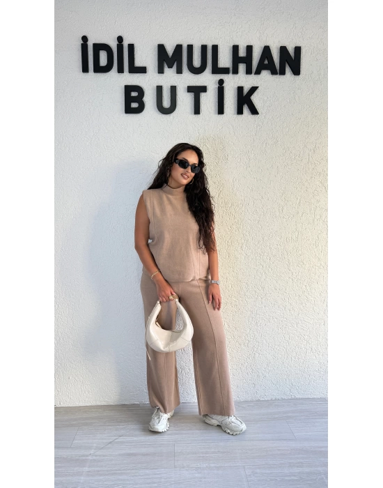 Bej Fitilli Selanik Kolsuz Takım
