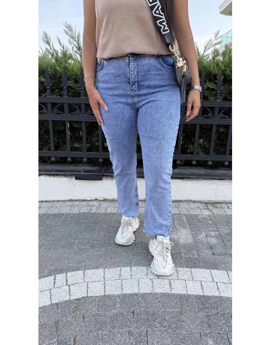 Buz Mavisi Likralı Jean