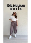 Antrasit Pileli Şalvar Pantolon