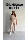 Bej Kısa Kol Modal Takım