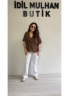Beyaz İspanyol Paça Jean