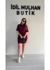 Bordo Belden Gizli Elbise