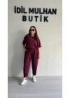 Bordo Kısa Kol Modal Takım