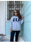 Gri 3 İplik Şardonlu Sweatshirt