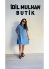 Kot Rengi Polo Yaka Elbise