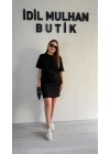 Siyah Belden Gizli Elbise