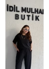 Siyah Kısa Kol Modal Takım