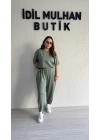 Su Yeşili Kısa Kol Modal Takım