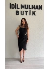Tül Askılı Broş Detaylı Elbise