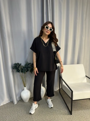 Siyah Bürümcük Kumaş Takım