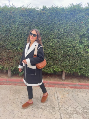 Siyah İçi Yünlü Kaban