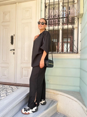 Siyah Pamuklu Takım