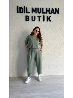 Su Yeşili Kısa Kol Modal Takım