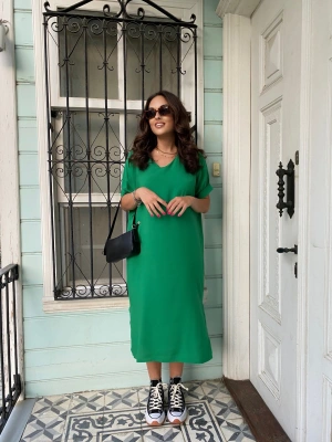 Yeşil Oversize Elbise