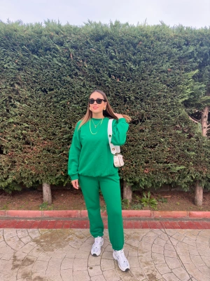 Yeşil Üç İplik Eşofman Takım