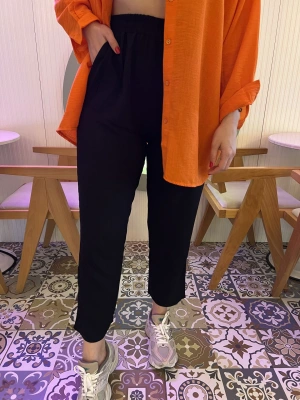 Yüksel Bel %100 Pamuk Pantolon