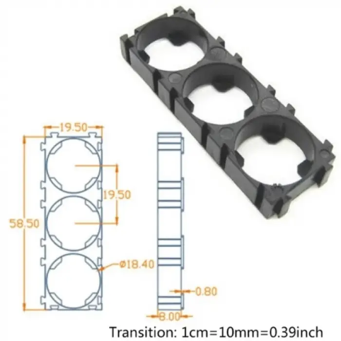 18650 3lü Pil Tutucu