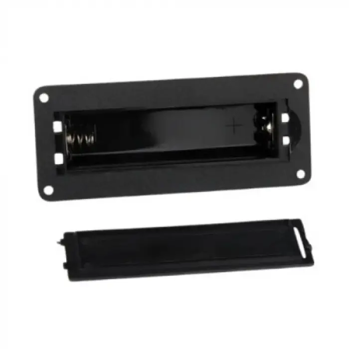 18650 Pano Tipi Kapaklı Pil Yuvası Tekli