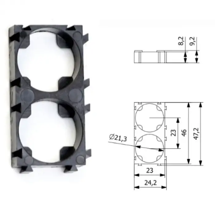 21700 2li Pil Tutucu